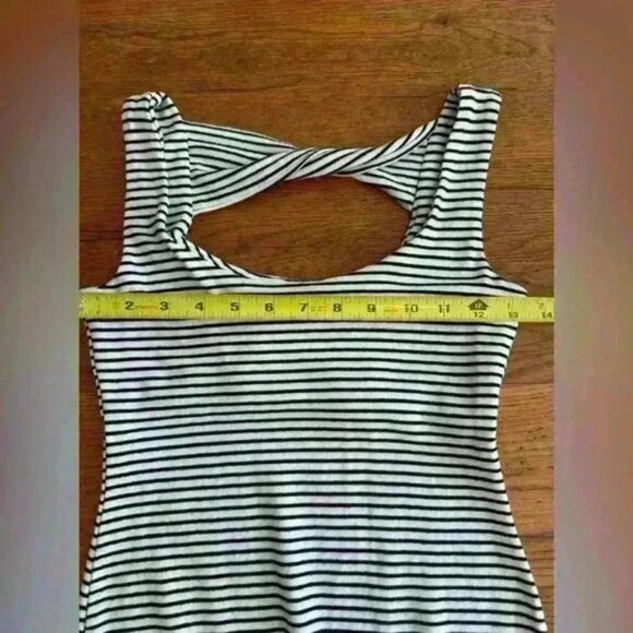 dELiA*s women’s mini dress striped black and white stretchy fit size Small - Picture 9 of 11